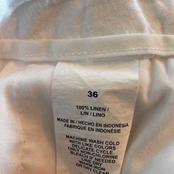 Perry Ellis Linen Shorts with Drawstring - Picture 8 of 8